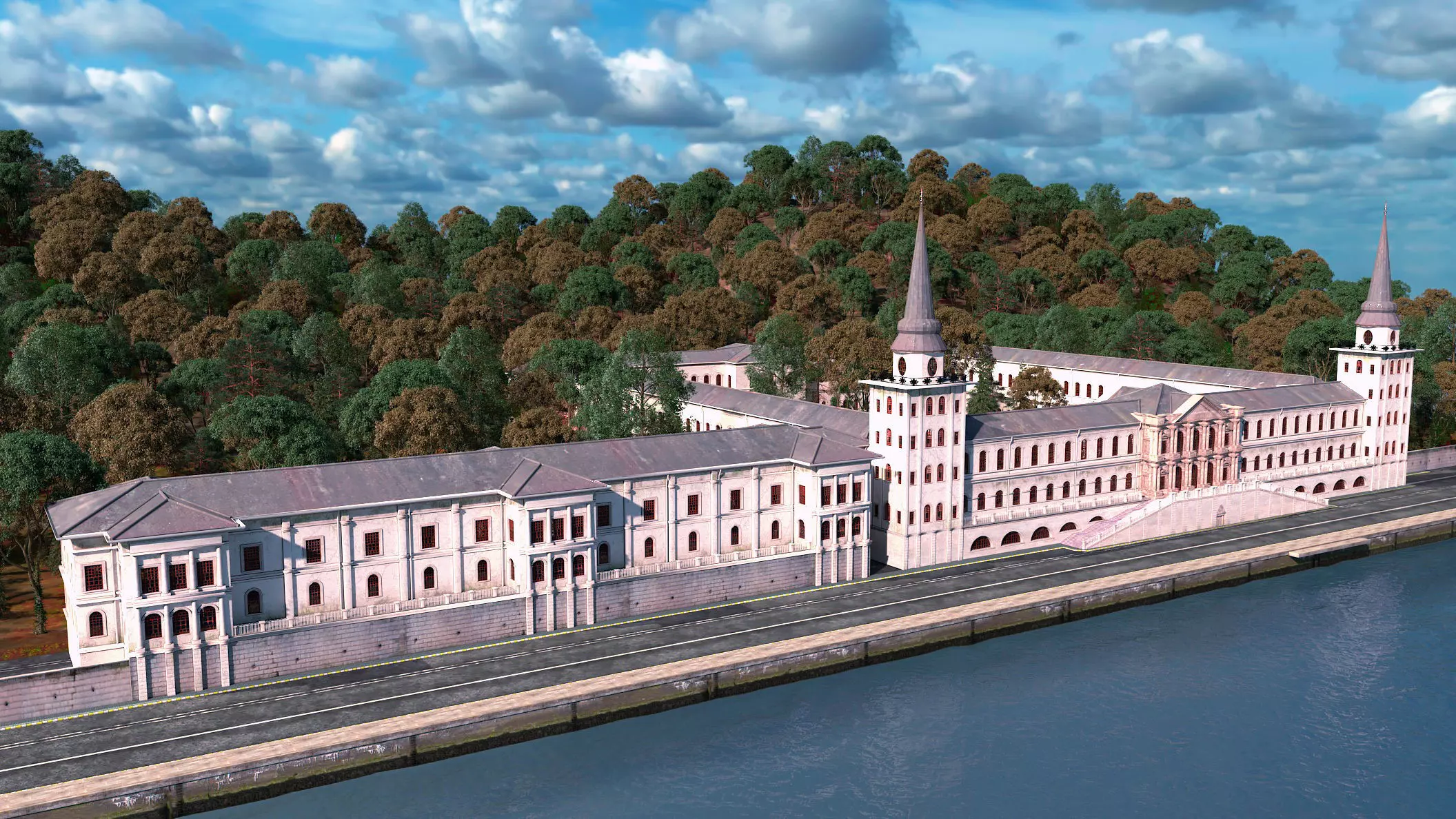 Kuleli Askeri Lisesi - Kuleli Military High School 3D model_1
