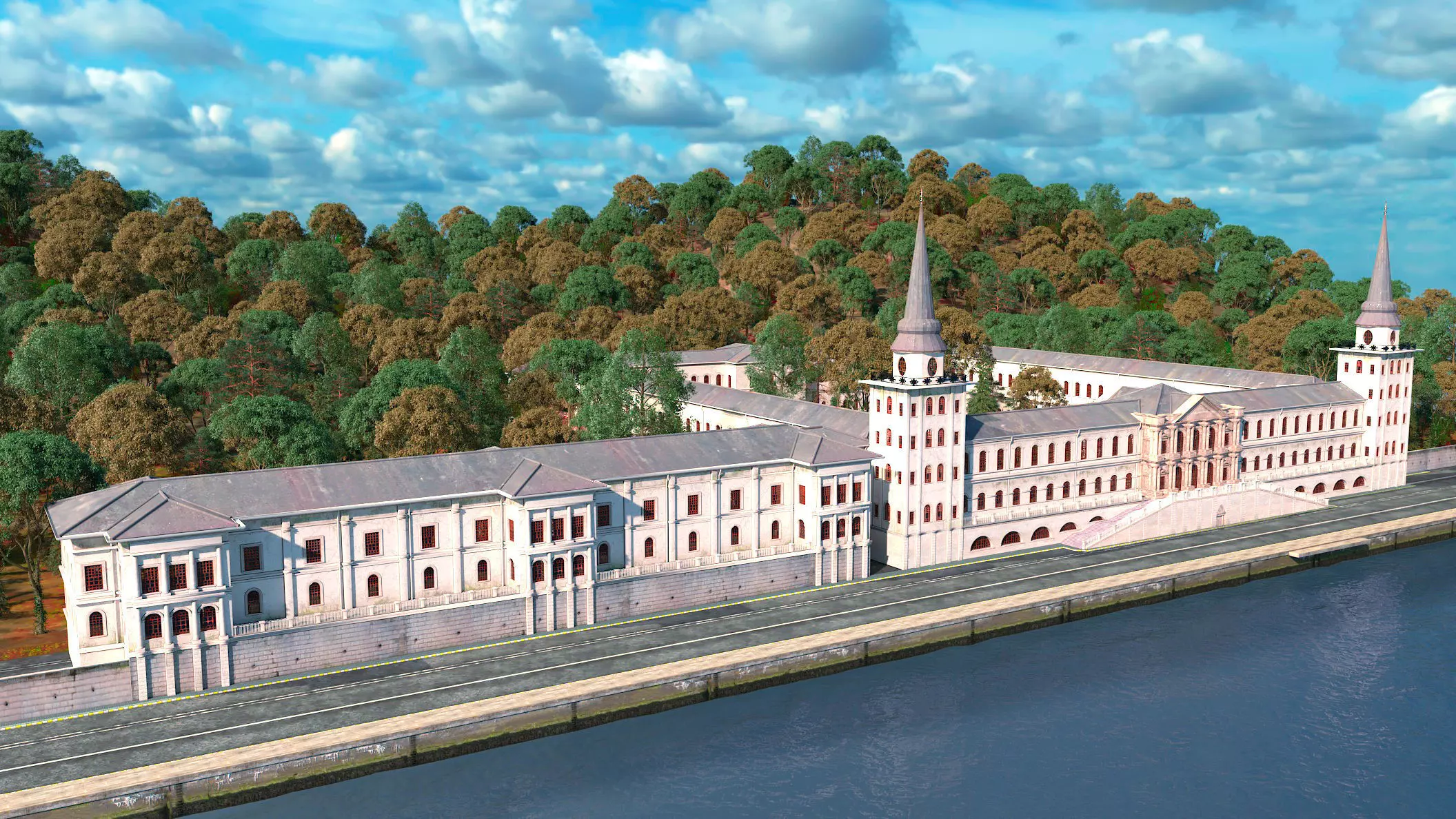 Kuleli Askeri Lisesi - Kuleli Military High School 3D model_2