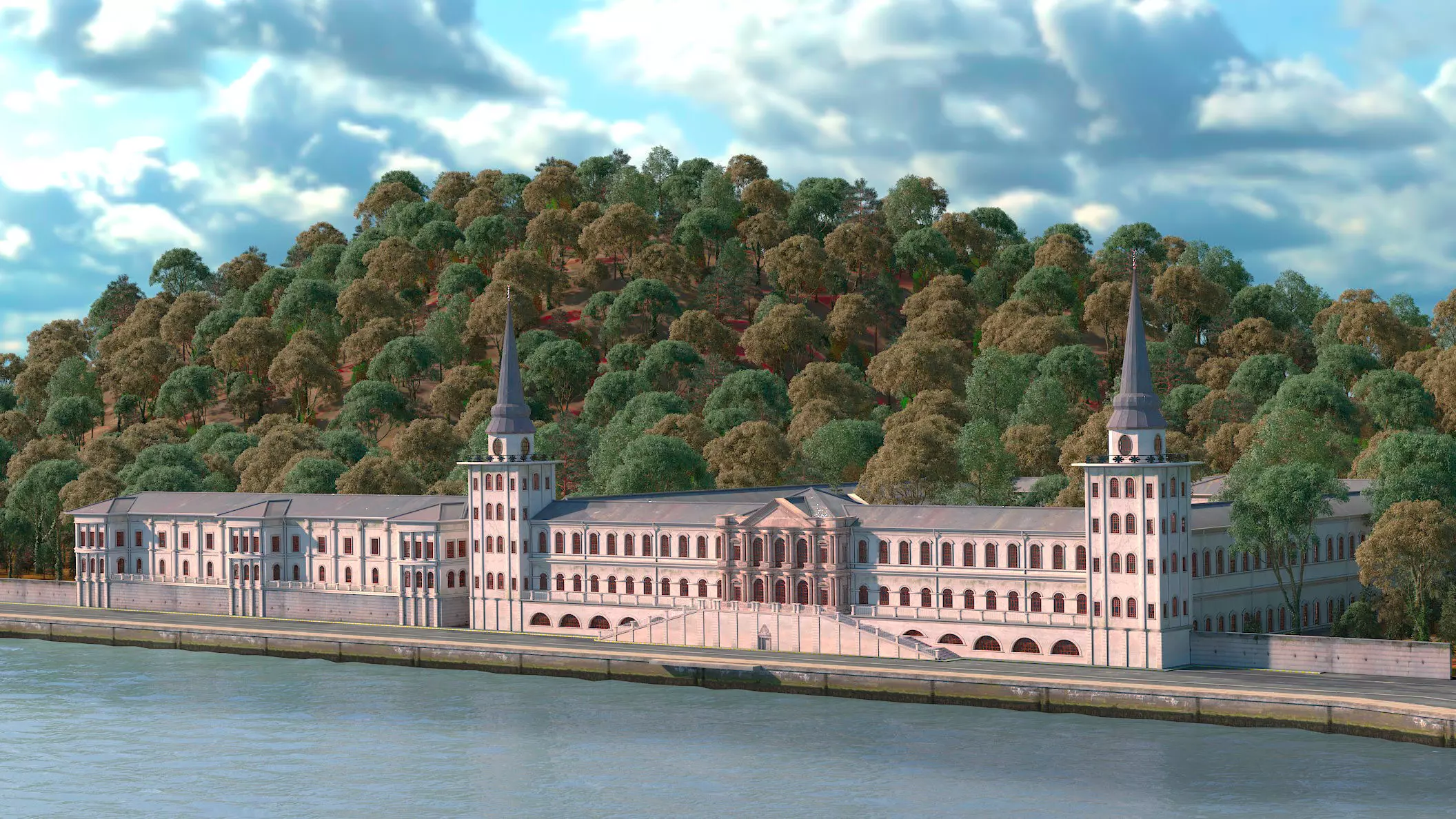 Kuleli Askeri Lisesi - Kuleli Military High School 3D model_3