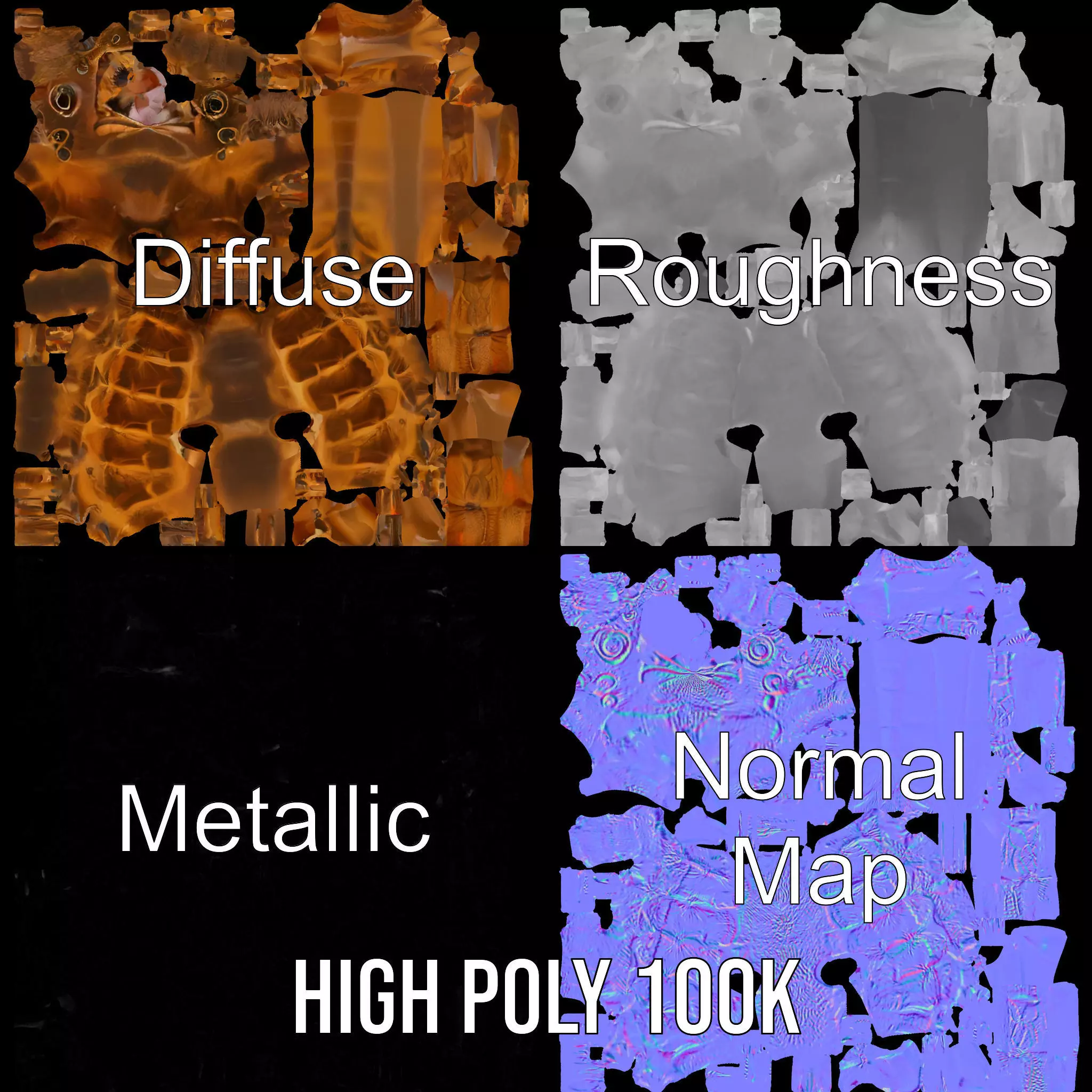 Spiky Horned Lizard model pack Low-poly 3D model_3