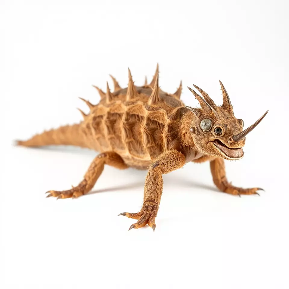 Spiky Horned Lizard model pack Low-poly 3D model_2