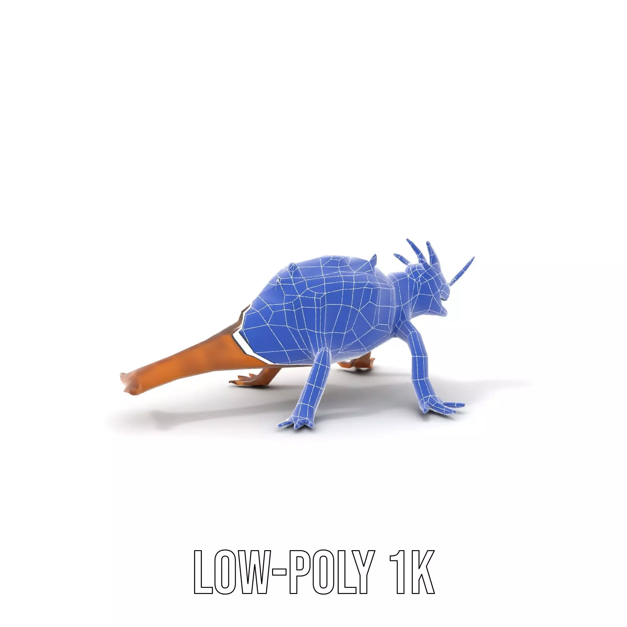 Spiky Horned Lizard model pack Low-poly 3D model_31
