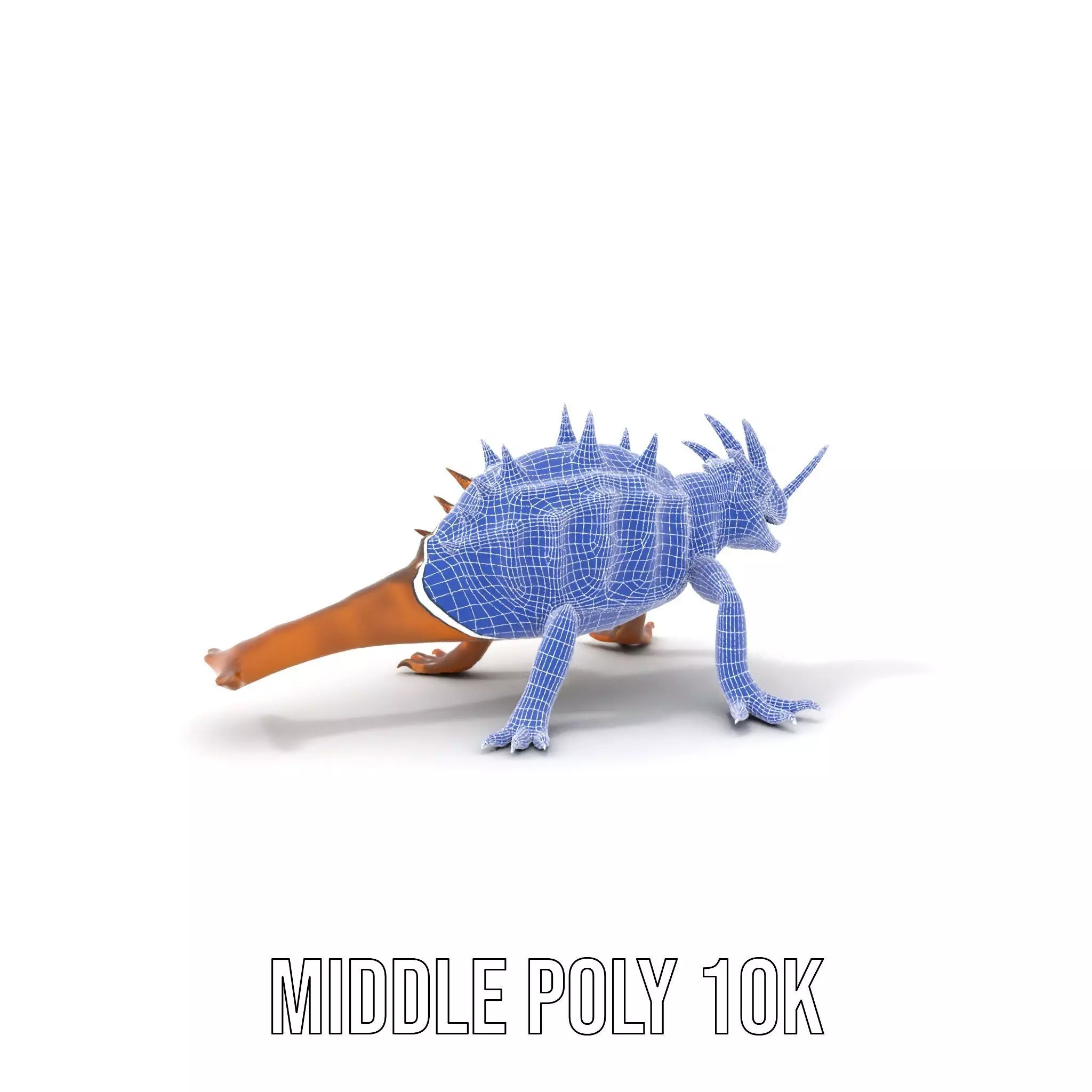 Spiky Horned Lizard model pack Low-poly 3D model_11