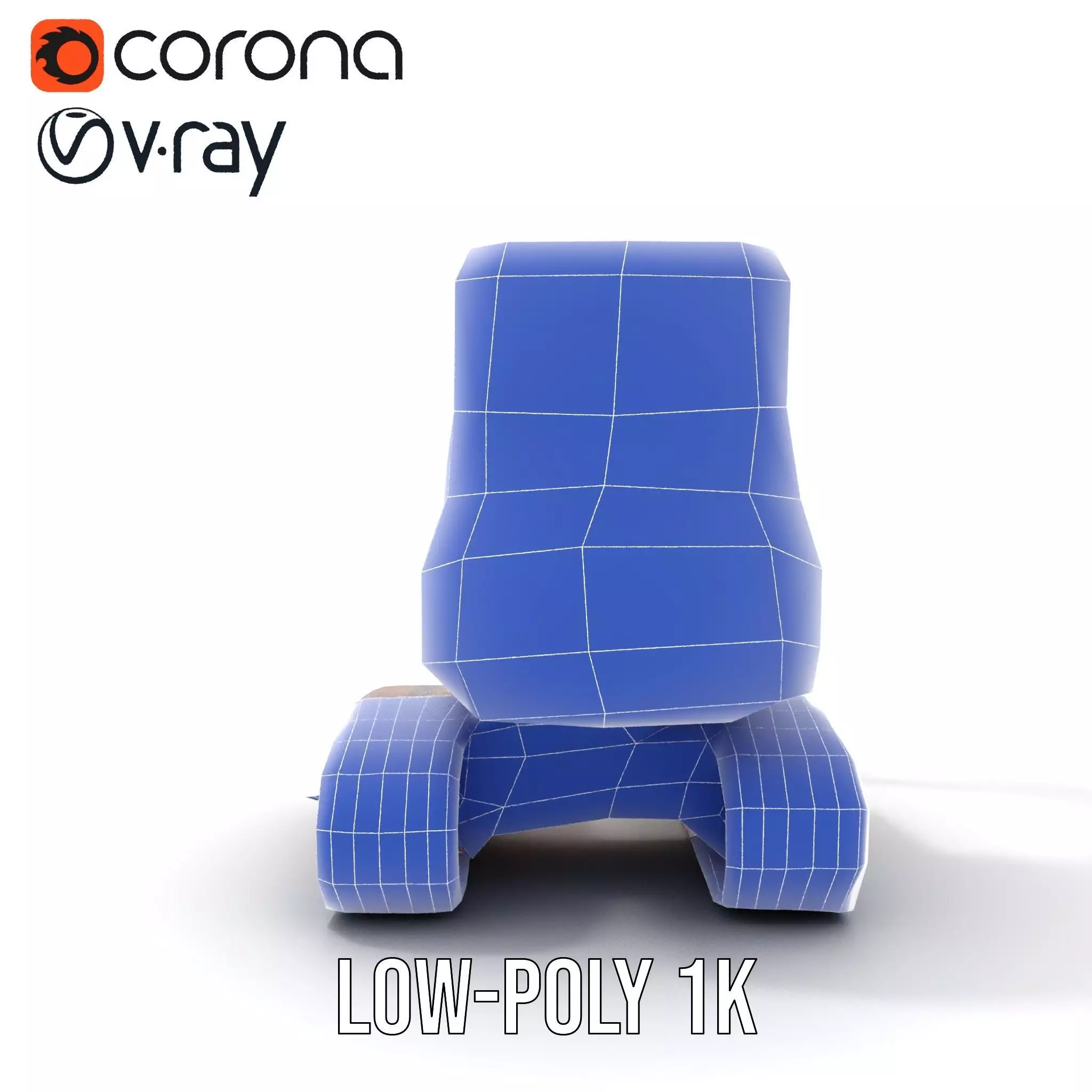 Orange Excavator model pack Low-poly 3D model_27