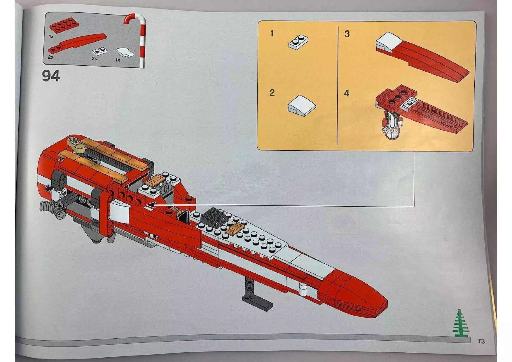 TwindBricks3D - 4002019 Christmas X-Wing 3D print model_124