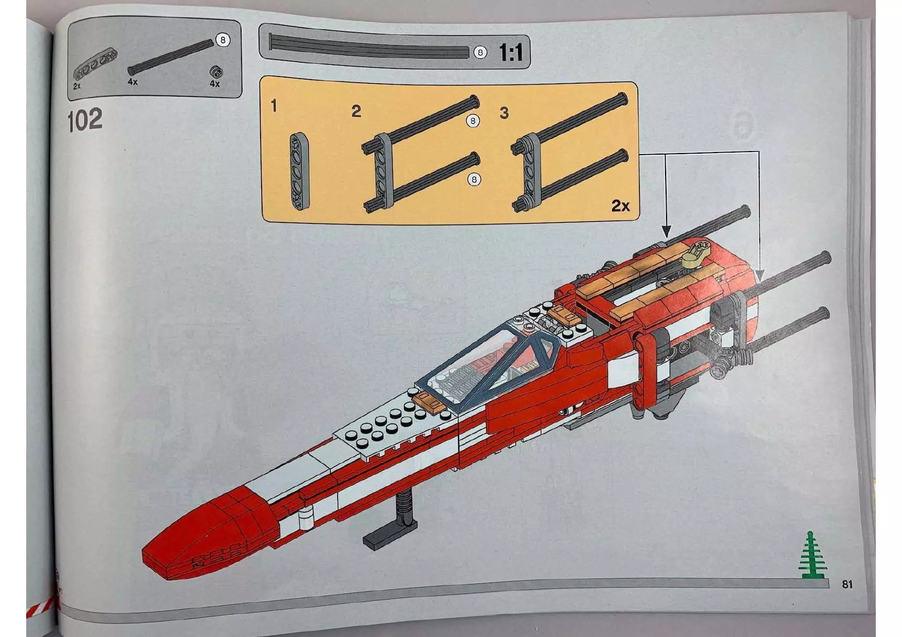 TwindBricks3D - 4002019 Christmas X-Wing 3D print model_43