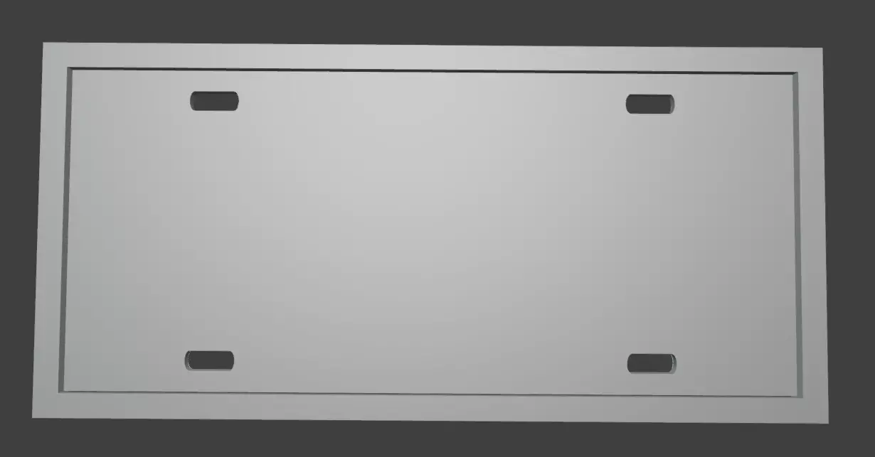 3D Printable License Plate Frame - ARG - Marco para Patente ARG 3D print model