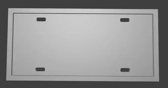 3D Printable License Plate Frame - ARG - Marco para Patente ARG