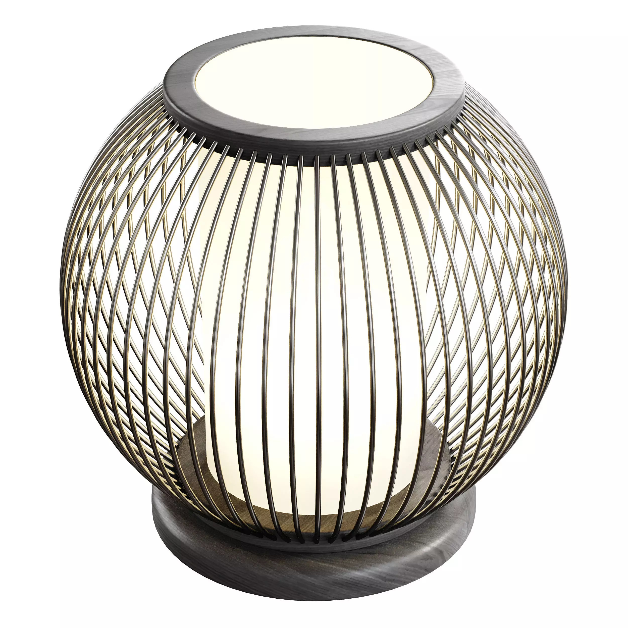 Bamboo Desk Lamp 3D model_4