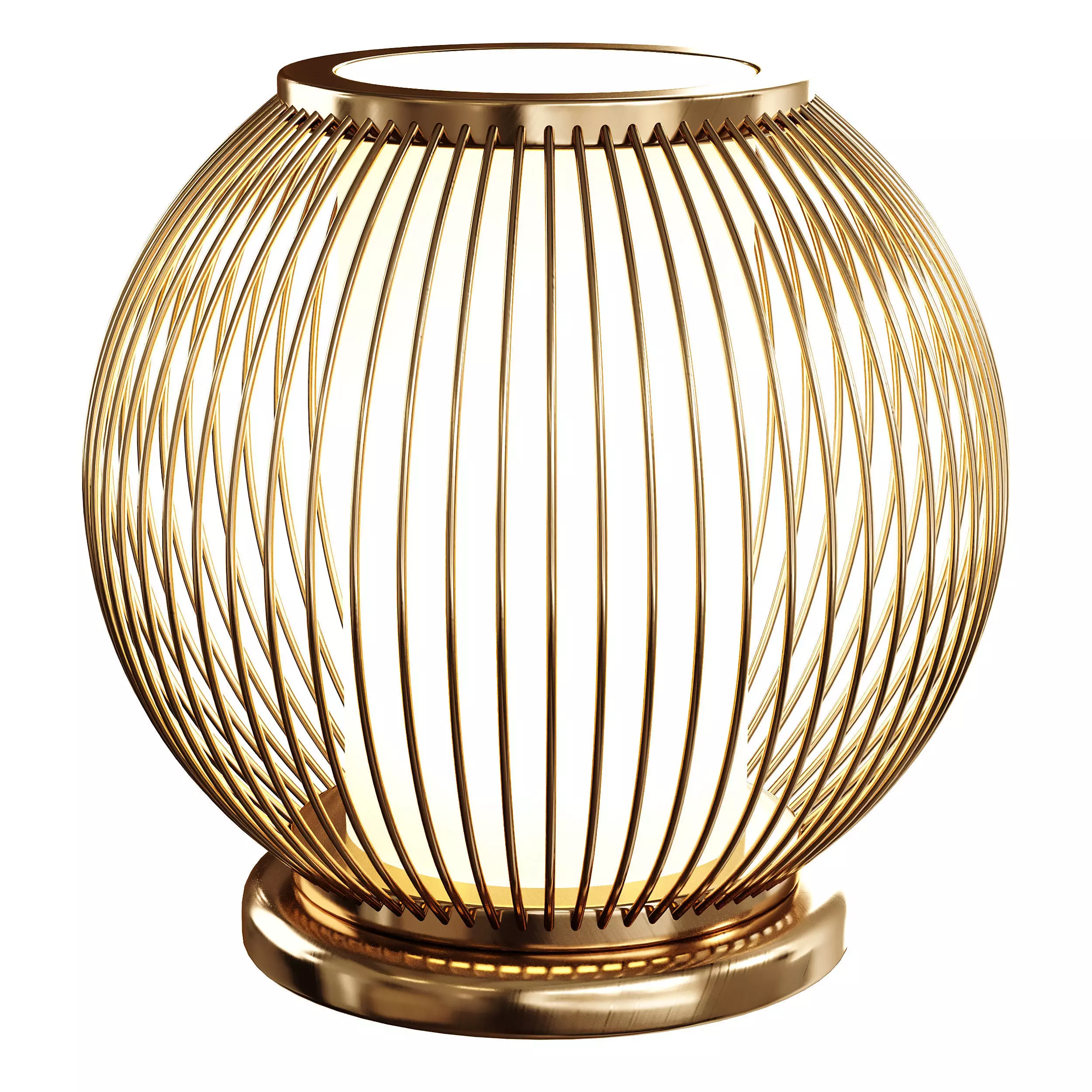 Bamboo Desk Lamp 3D model_5