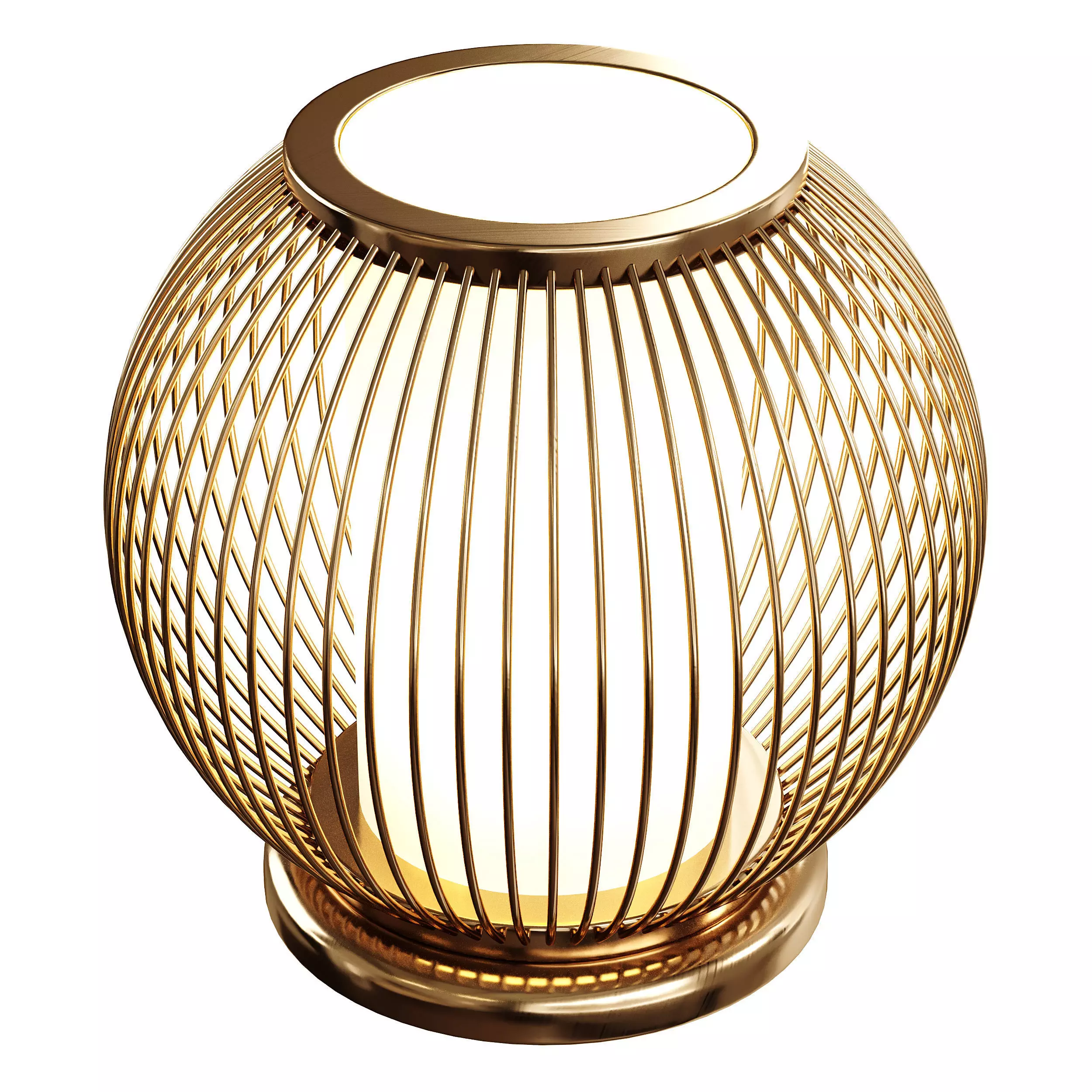 Bamboo Desk Lamp 3D model_6