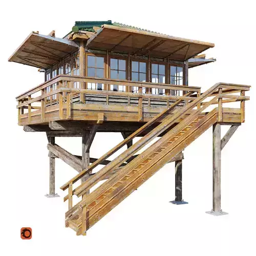 Lookout tower 3D model