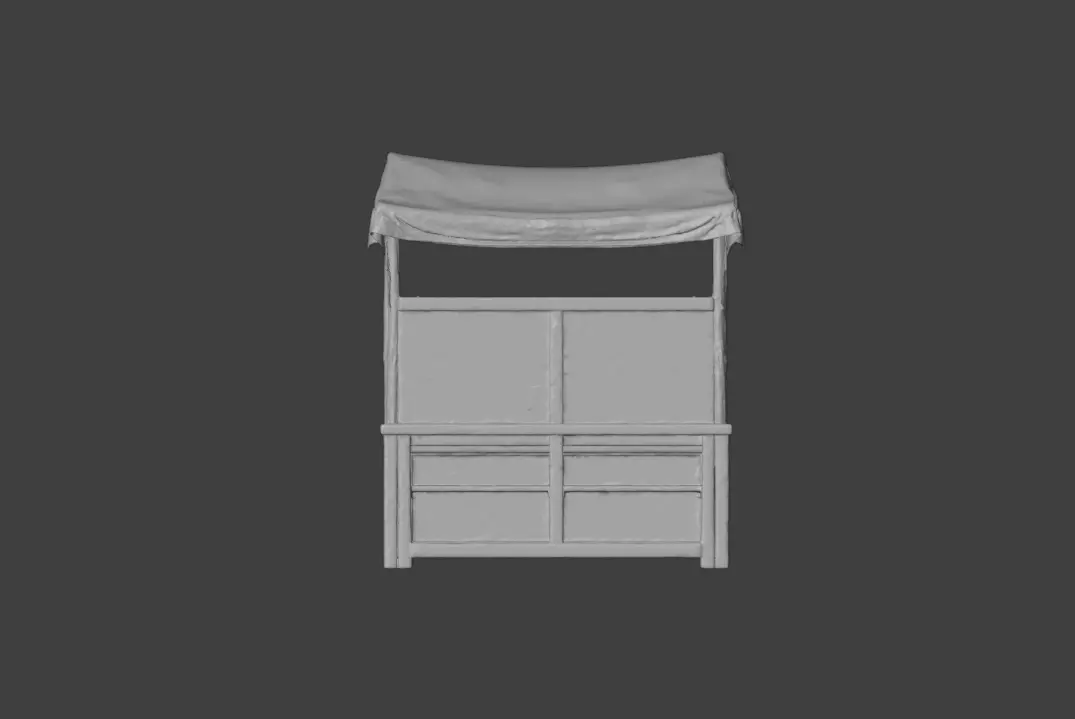 Market Stall Display Low-poly 3D model_18