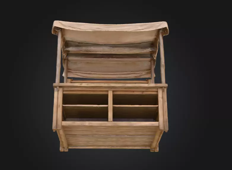 Market Stall Display Low-poly 3D model_11