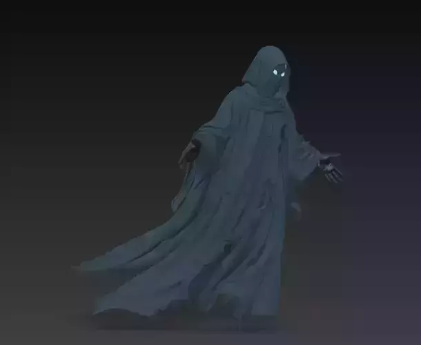 The Wraith of Silence - Stylized Ghostly Spirit Sculpture 3D print model The Wraith of Silence - Stylized Ghostly Spirit Sculpture 3D print model