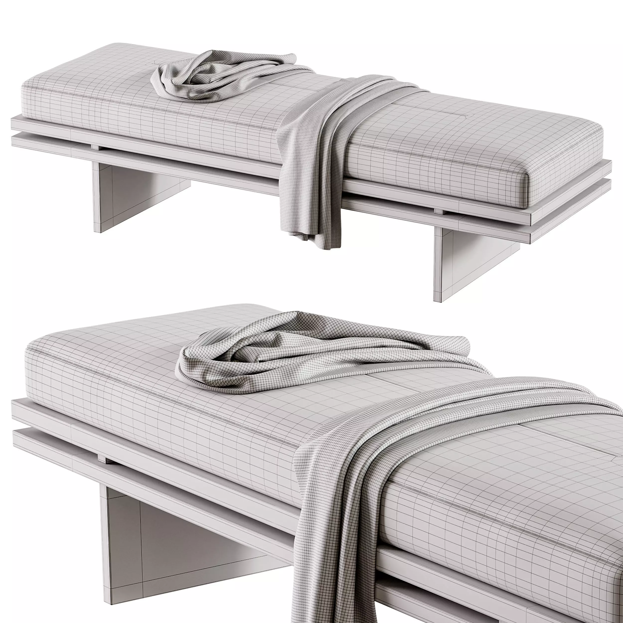 Bench Edo 3D model_13