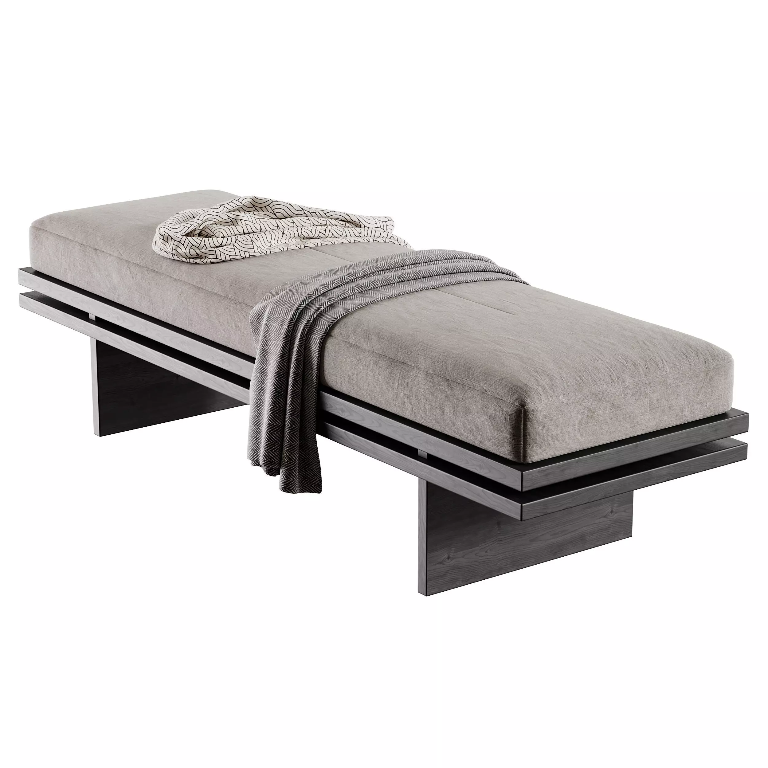 Bench Edo 3D model_2