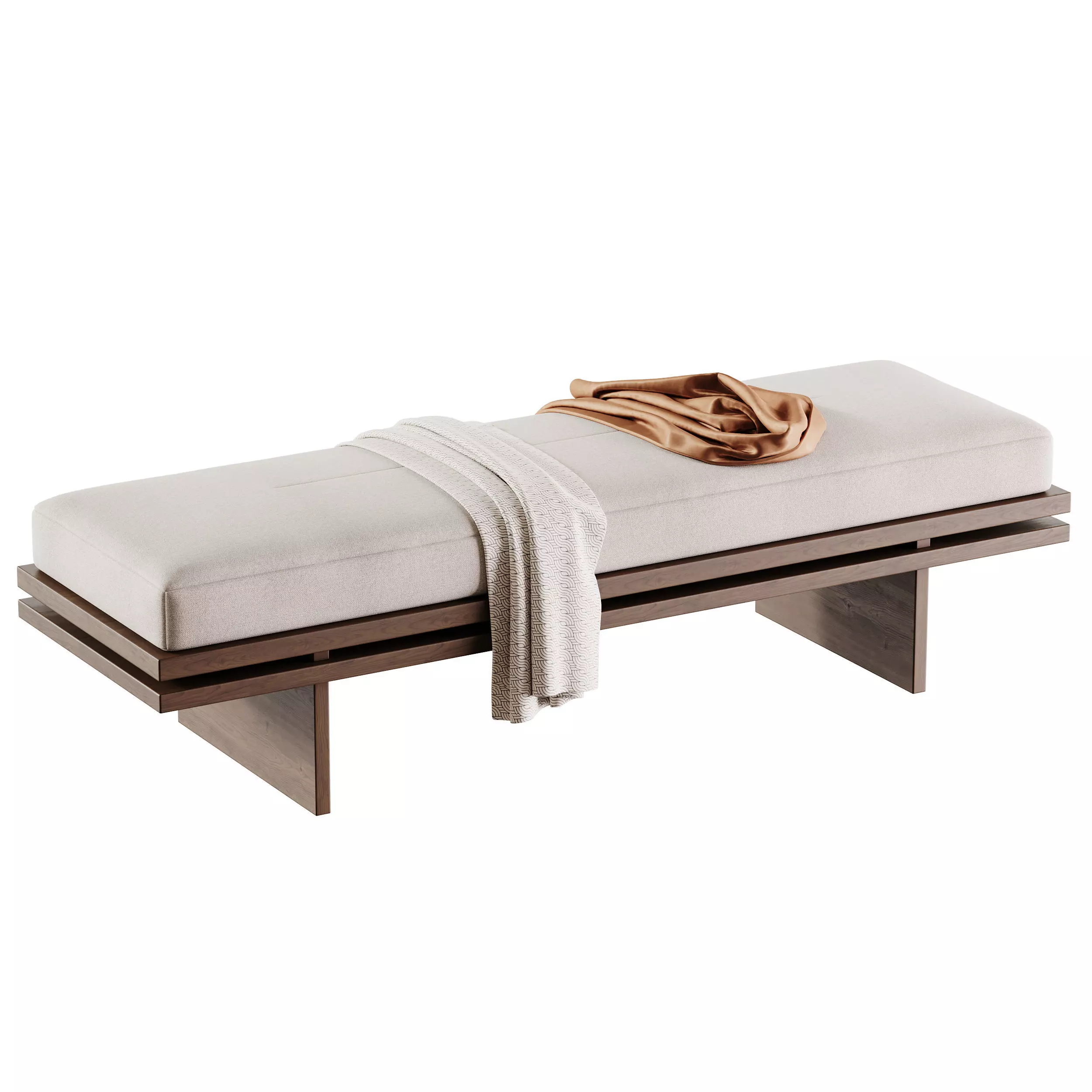 Bench Edo 3D model_9