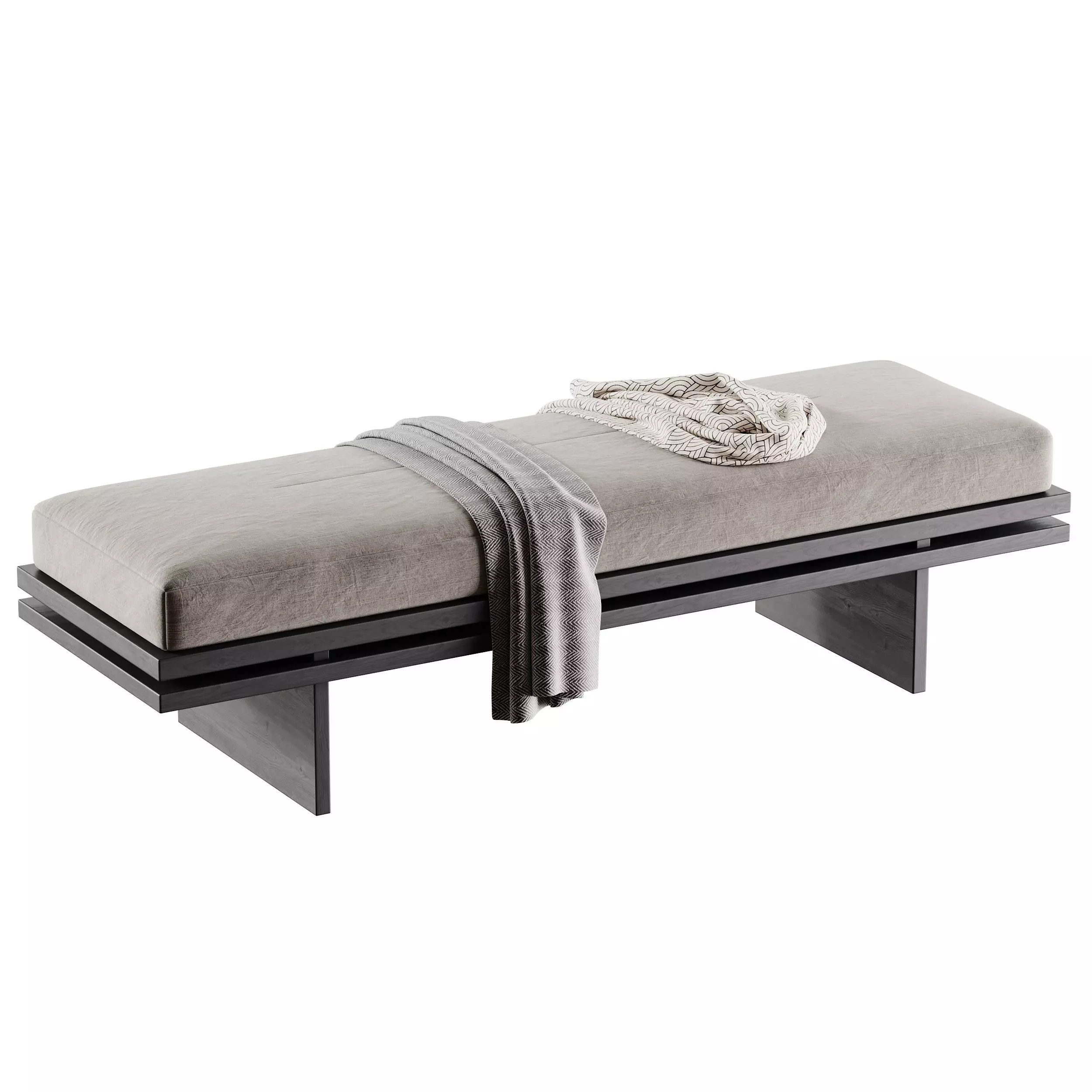 Bench Edo 3D model_7