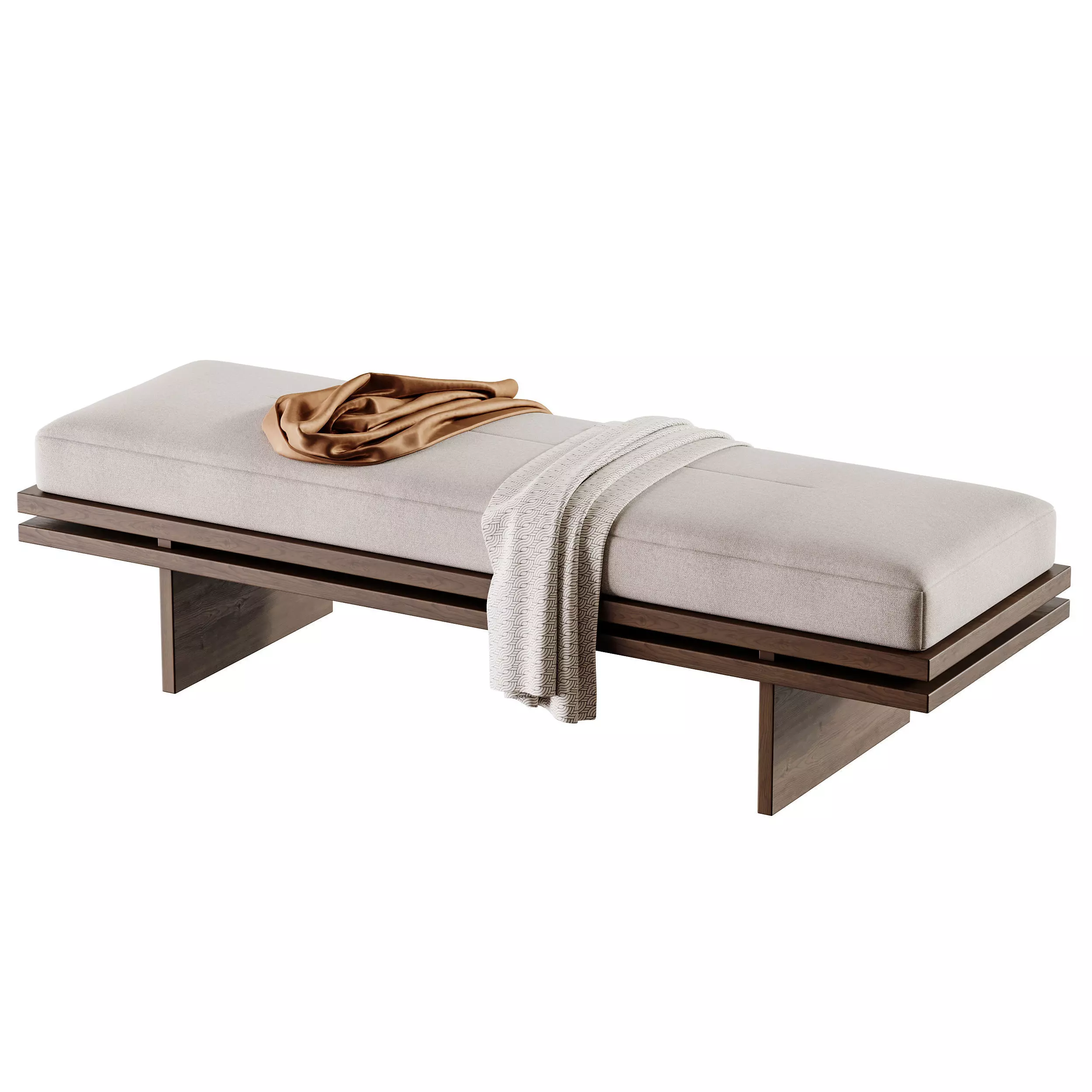 Bench Edo 3D model_4