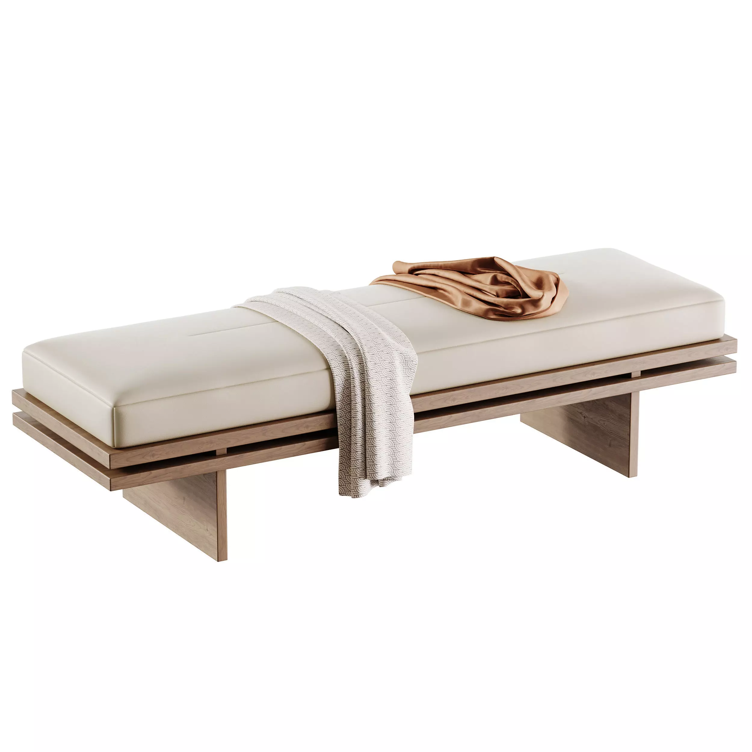 Bench Edo 3D model_5