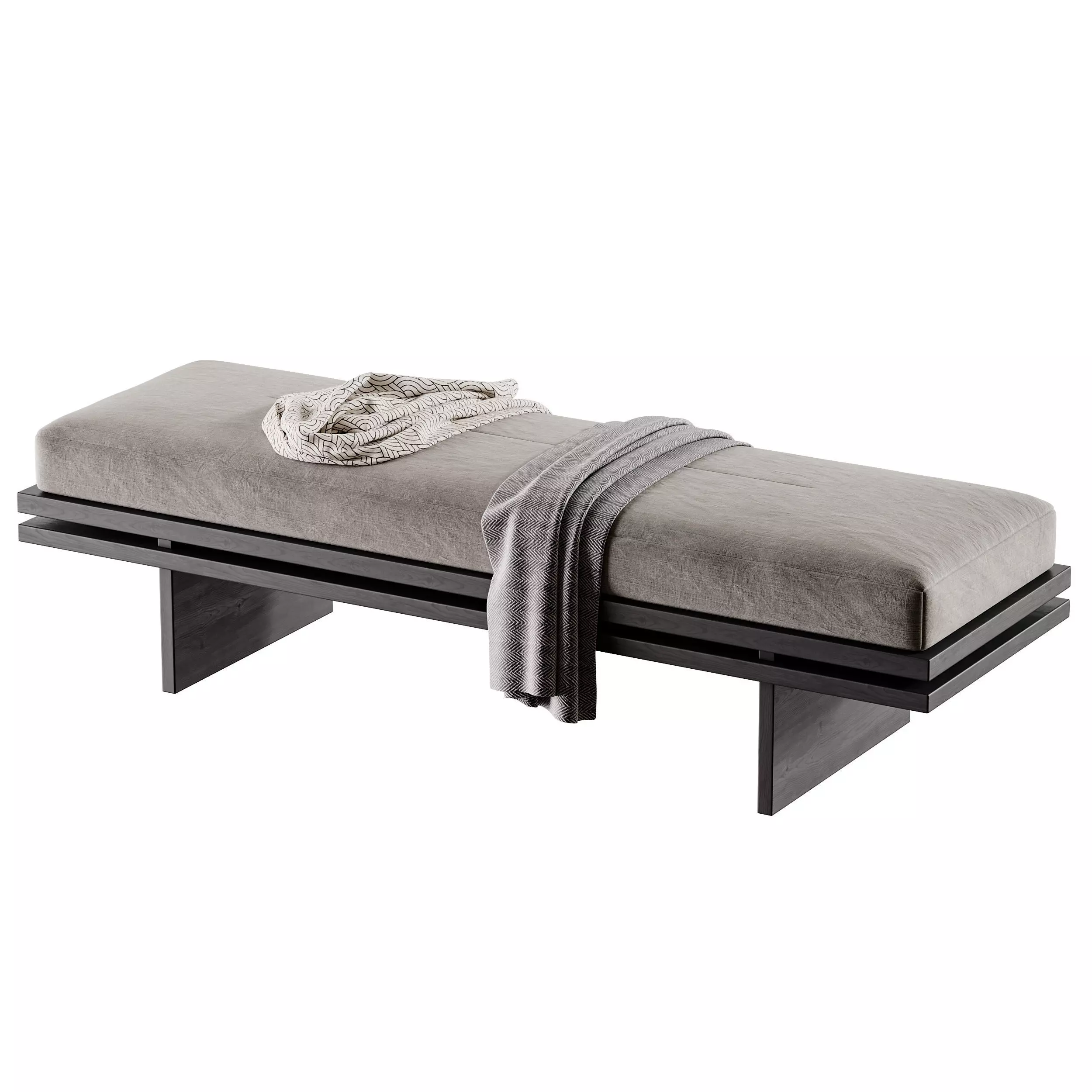 Bench Edo 3D model_1