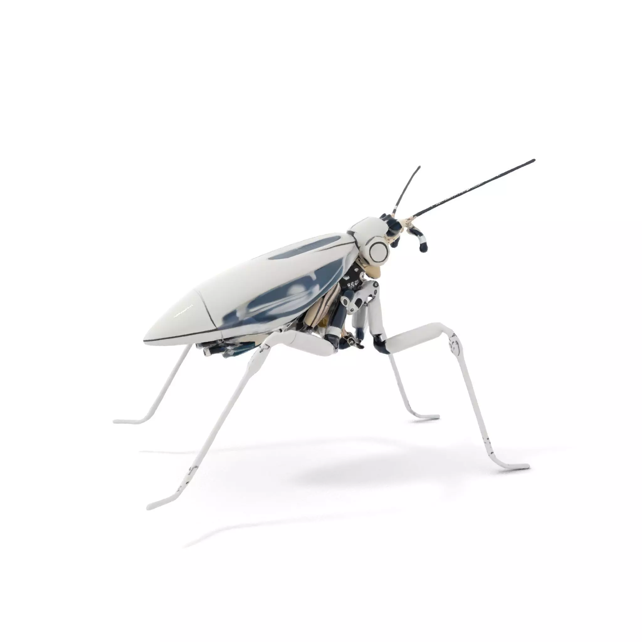 Futuristic Metallic Insect model pack Low-poly 3D model_21
