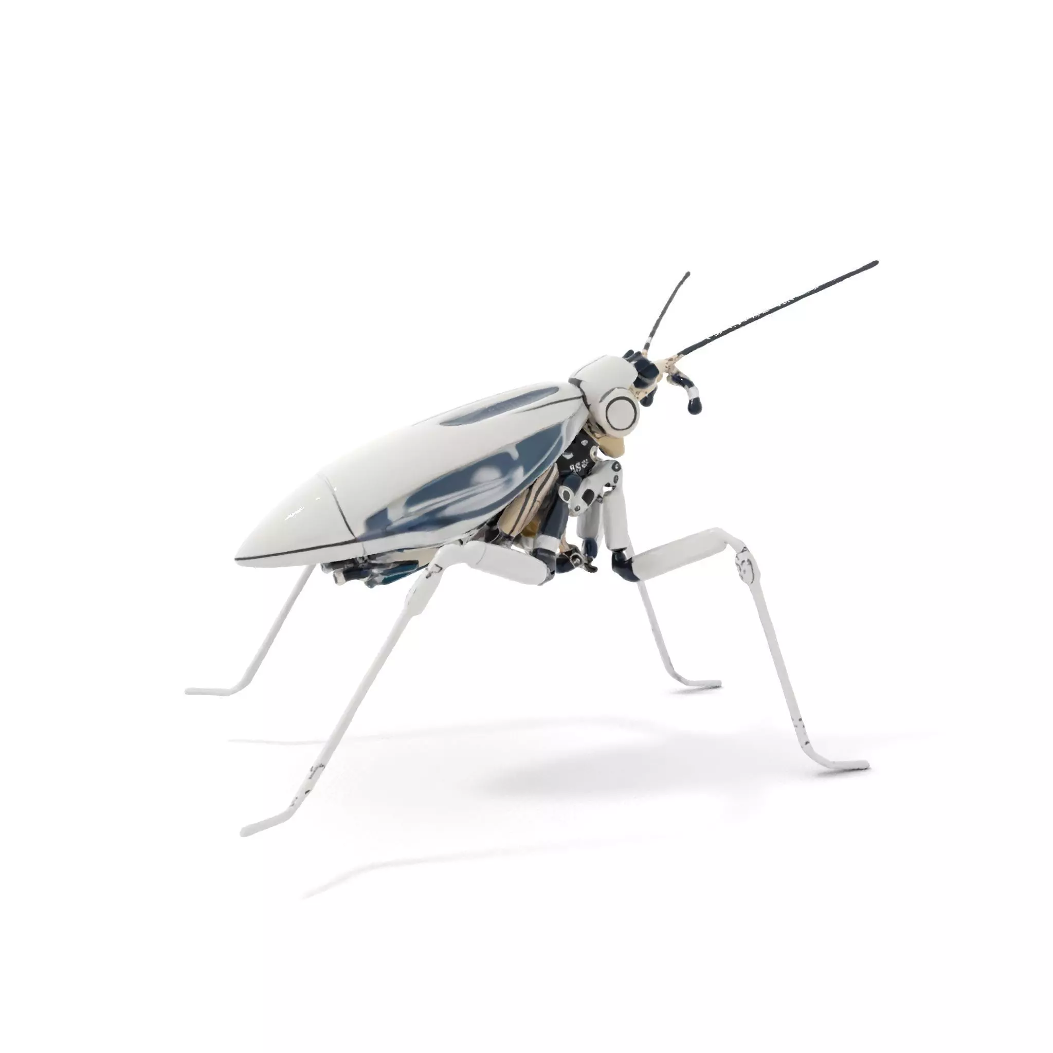 Futuristic Metallic Insect model pack Low-poly 3D model_0