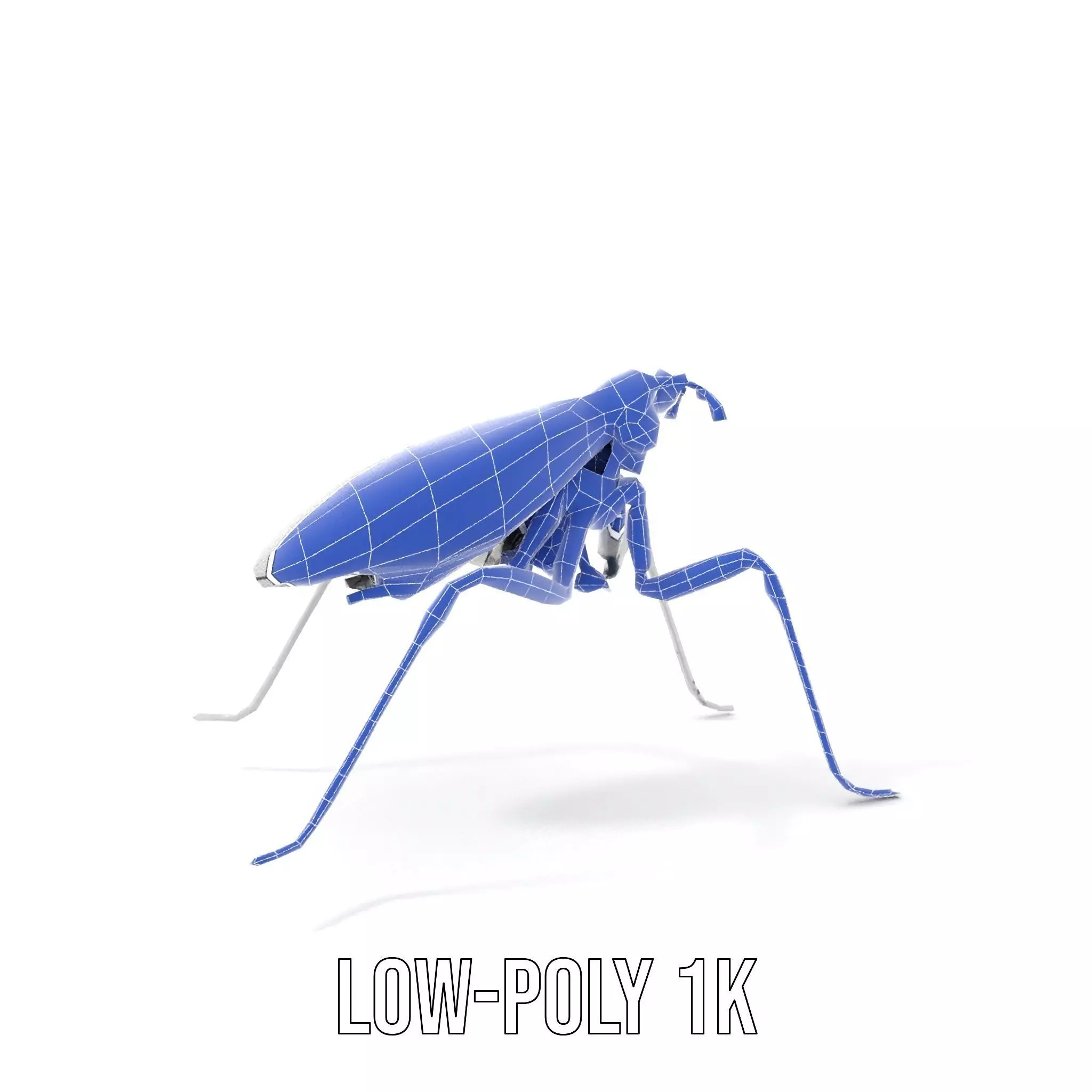 Futuristic Metallic Insect model pack Low-poly 3D model_16