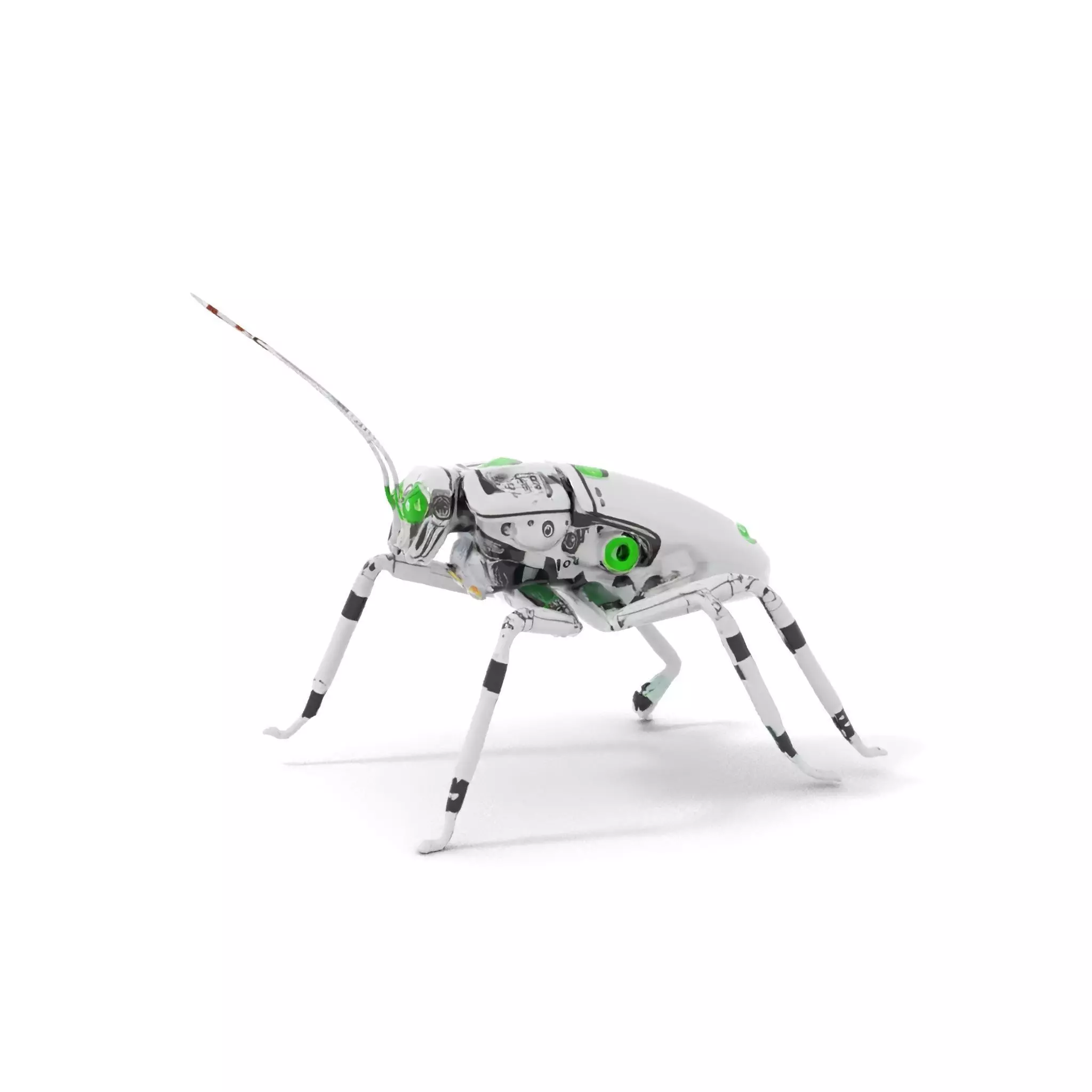 Cyber Insect Metallic model pack Low-poly 3D model_11