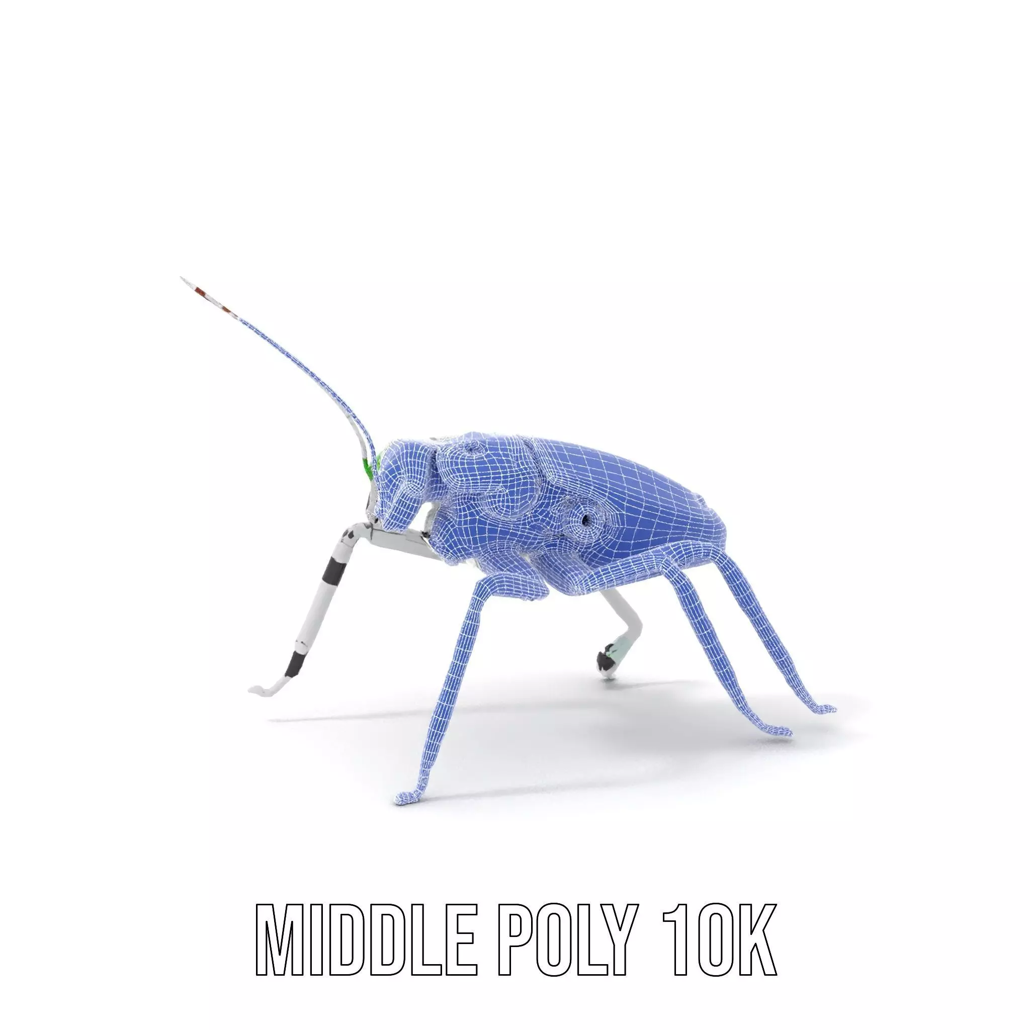 Cyber Insect Metallic model pack Low-poly 3D model_24