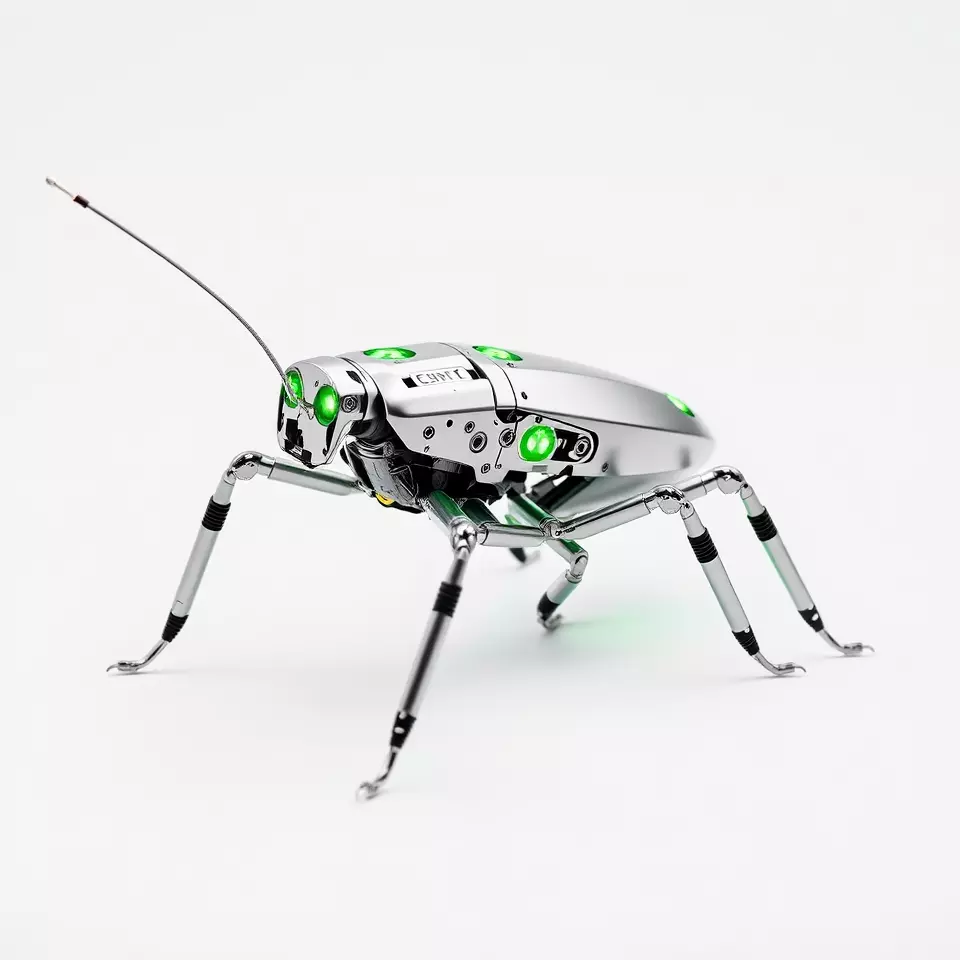 Cyber Insect Metallic model pack Low-poly 3D model_2