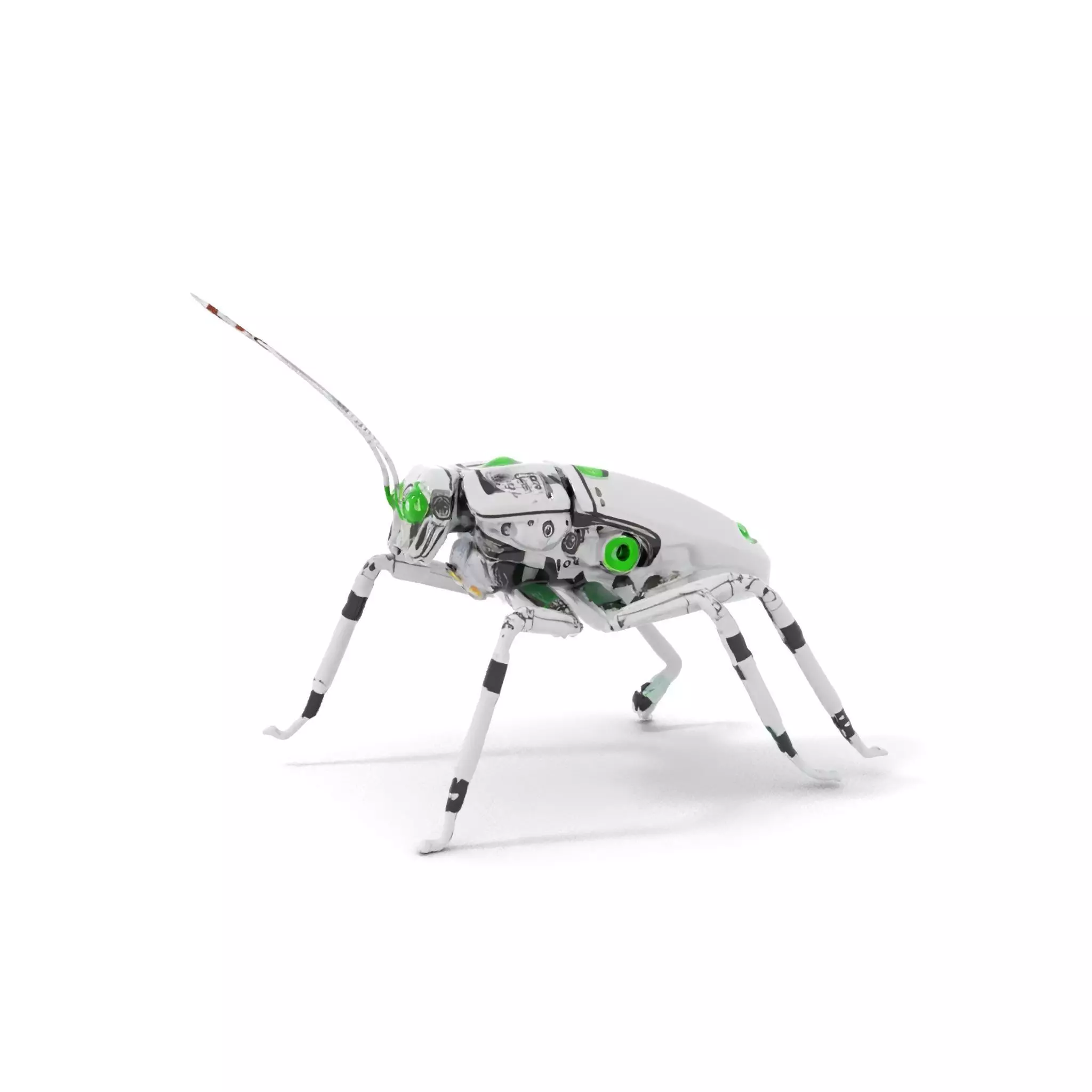 Cyber Insect Metallic model pack Low-poly 3D model_0