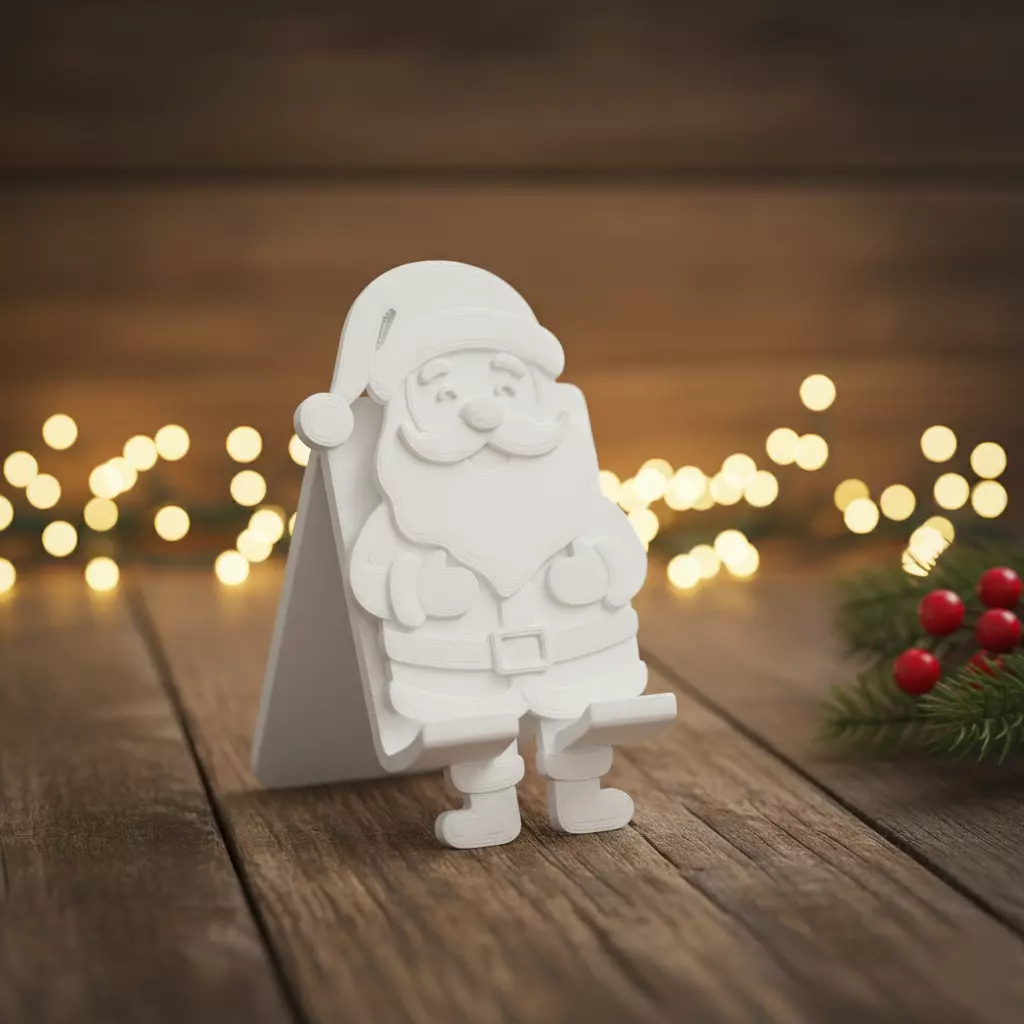 Santa Claus phone stand 3D print model_2