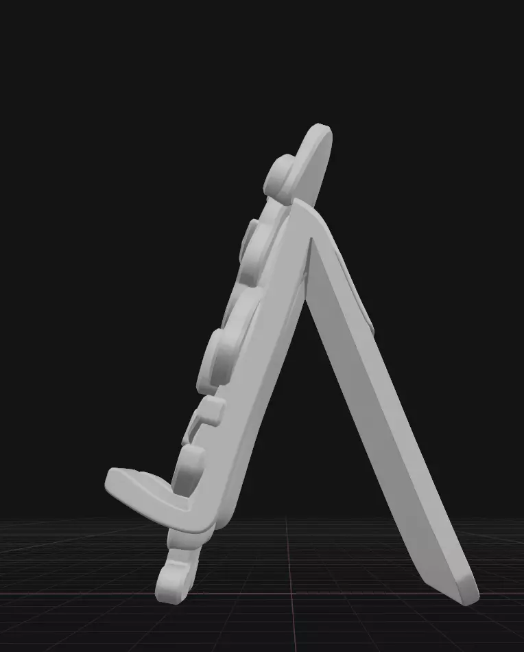 Santa Claus phone stand 3D print model_5