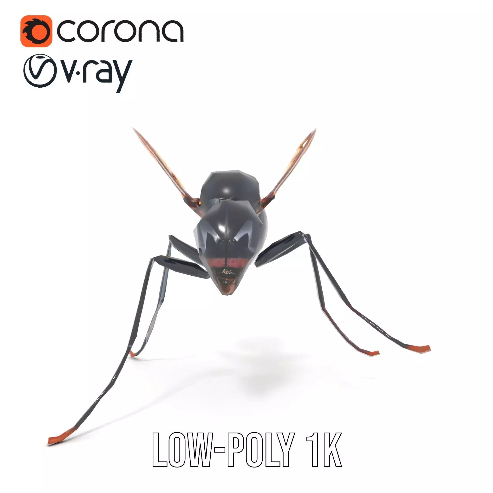 Mechanical Insect model pack Low-poly 3D model_9
