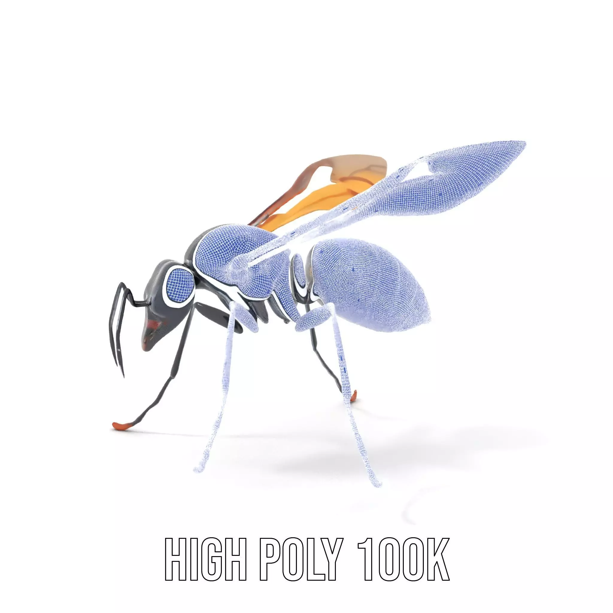 Mechanical Insect model pack Low-poly 3D model_4