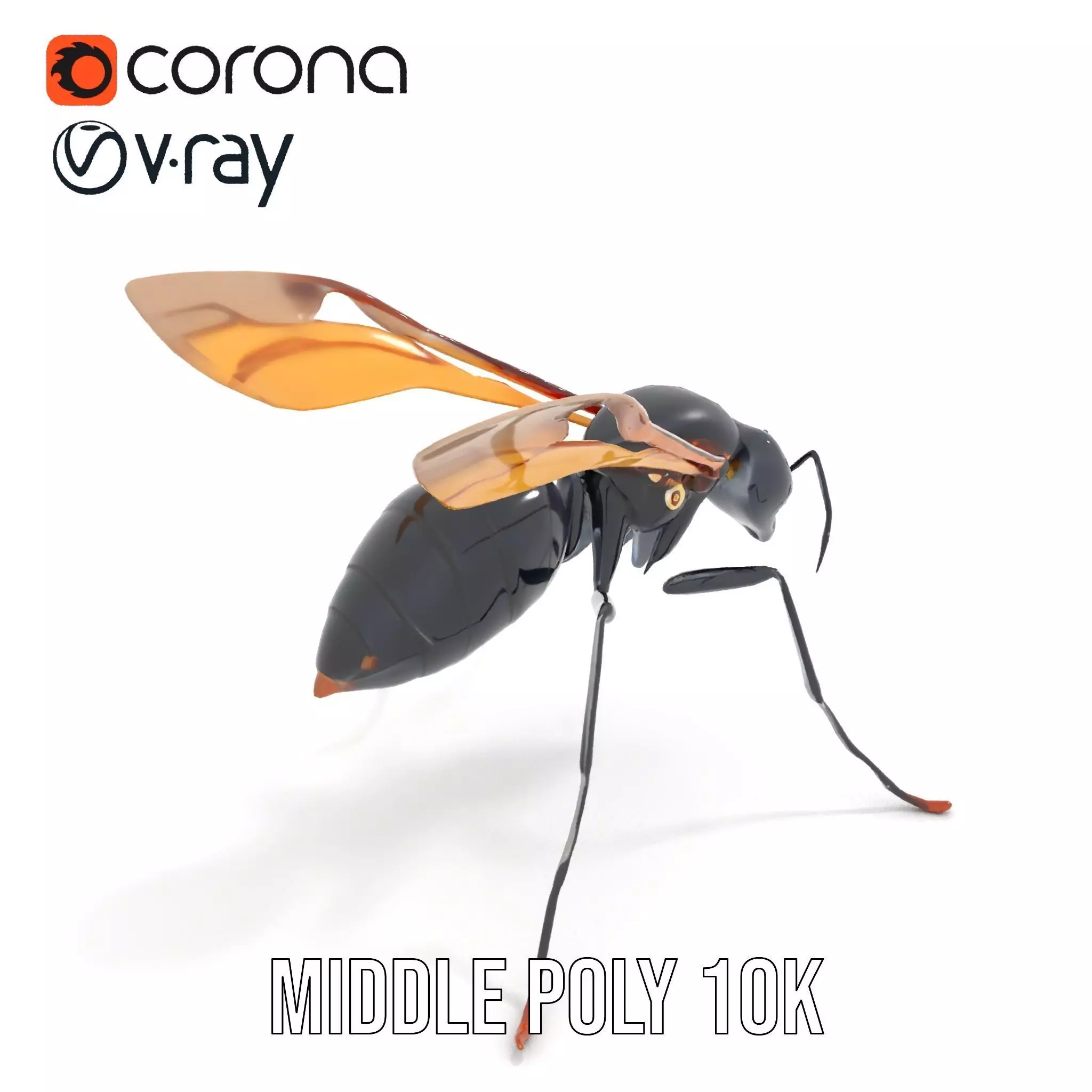Mechanical Insect model pack Low-poly 3D model_6