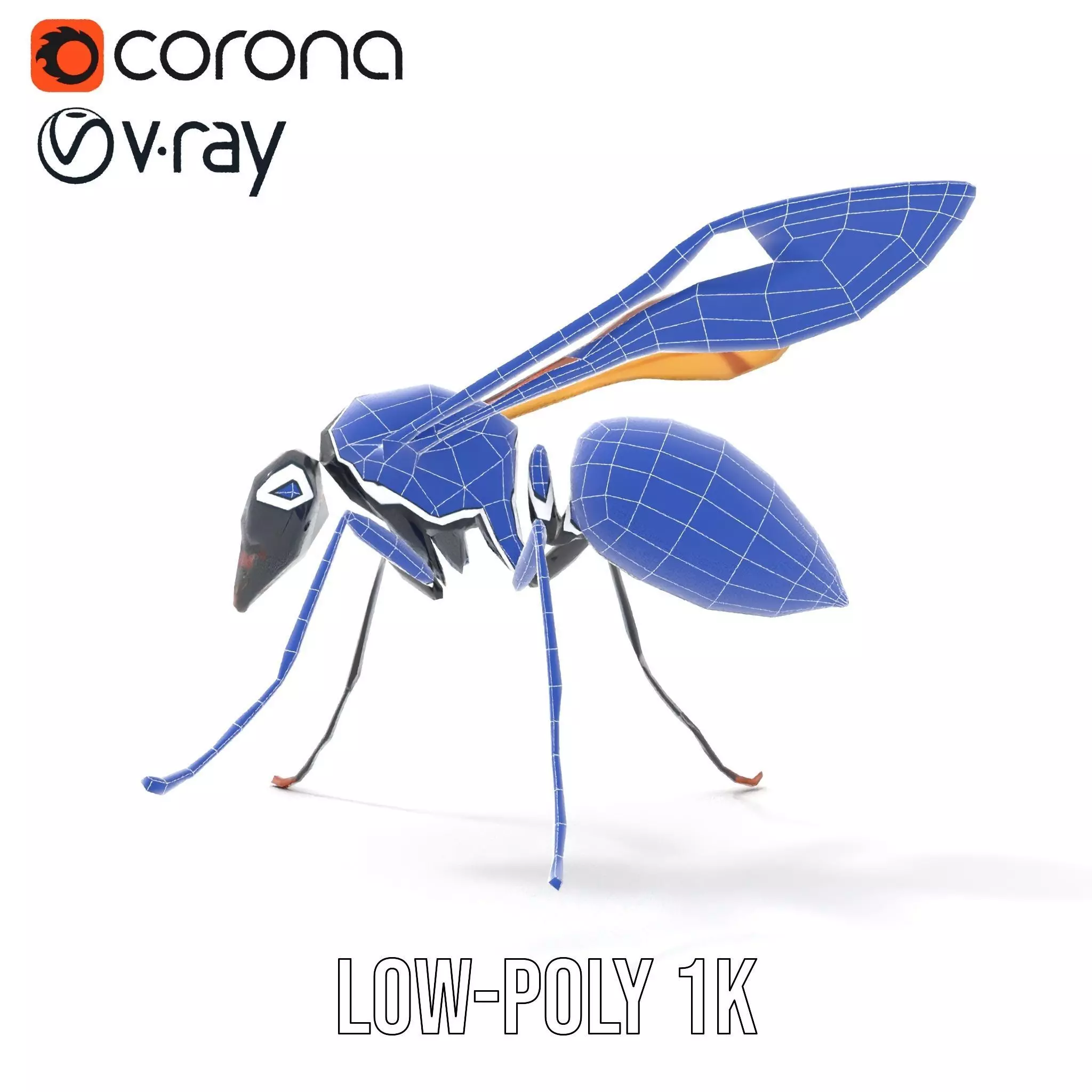 Mechanical Insect model pack Low-poly 3D model_14