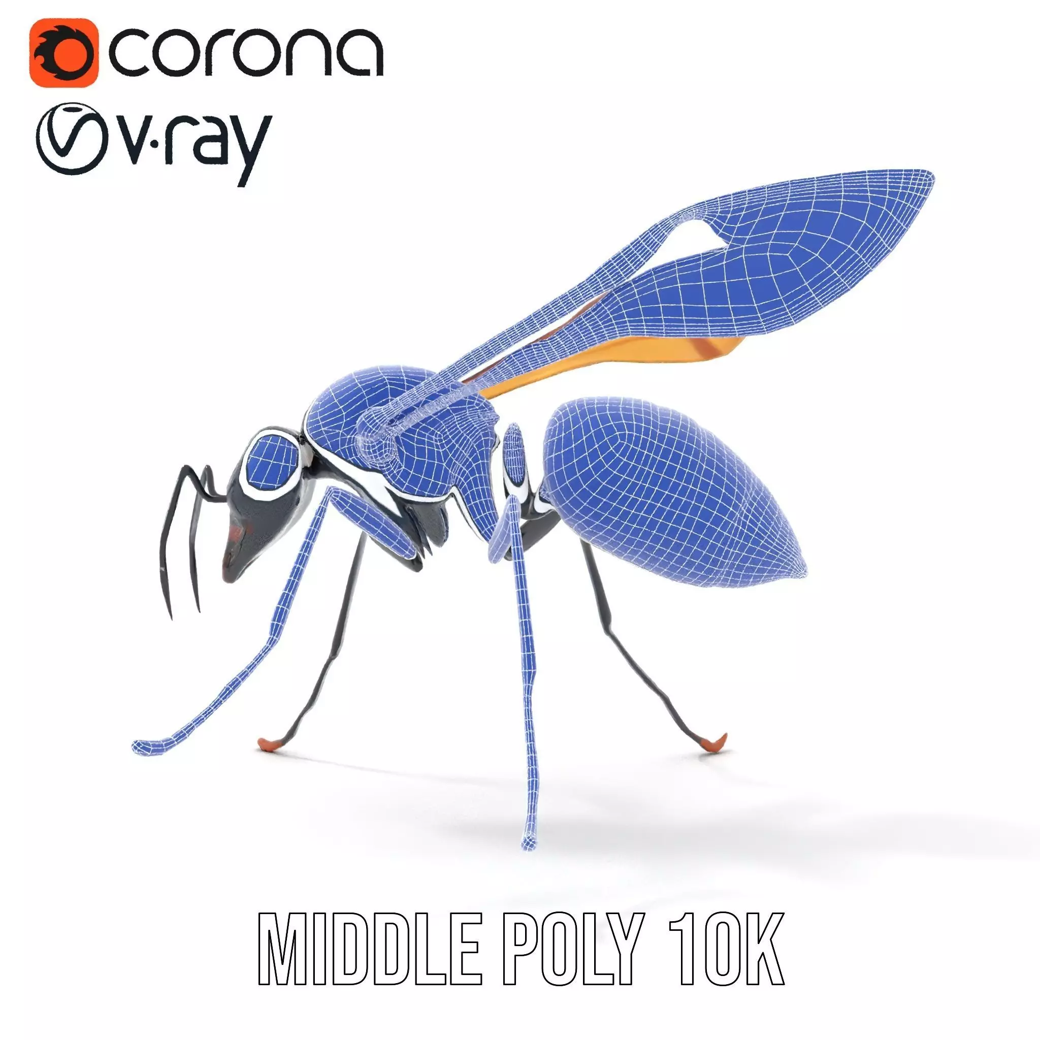 Mechanical Insect model pack Low-poly 3D model_15