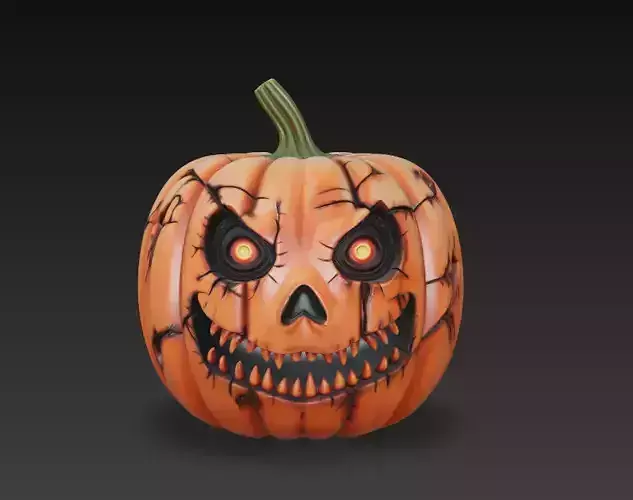 Evil Pumpkin - Halloween Horror 3D Model 3D print model