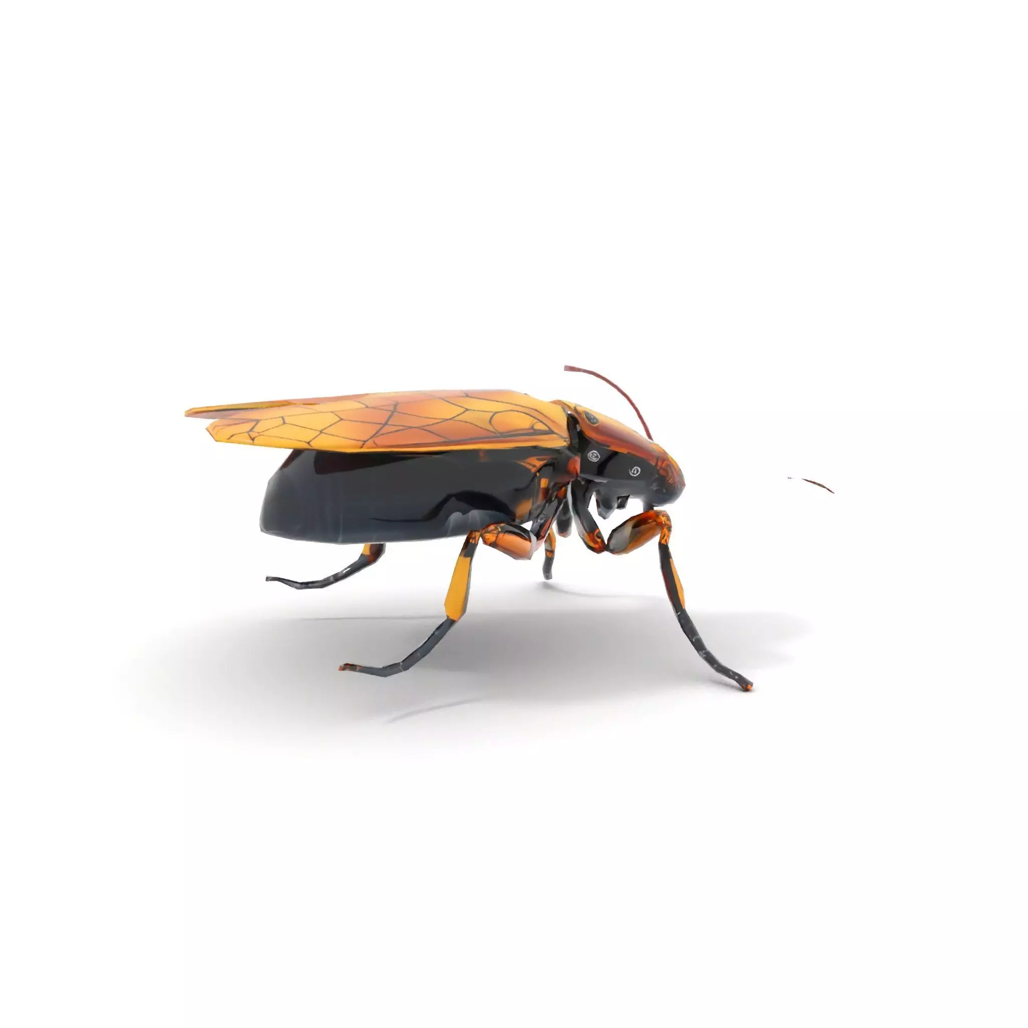 Golden Robo Beetle model pack Low-poly 3D model_15