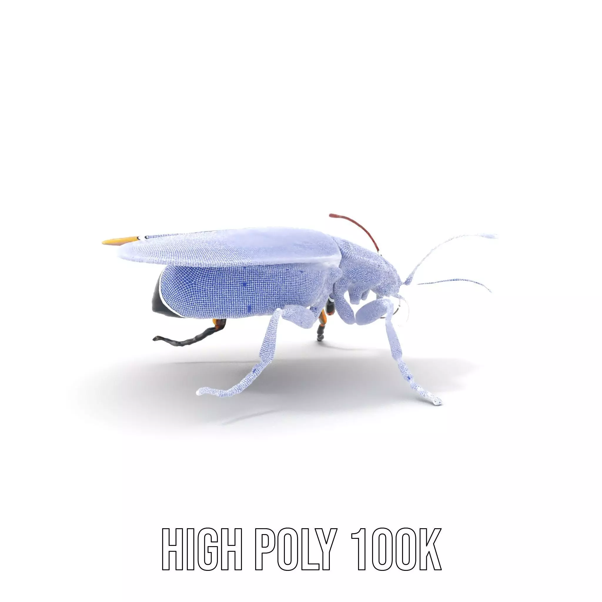 Golden Robo Beetle model pack Low-poly 3D model_4
