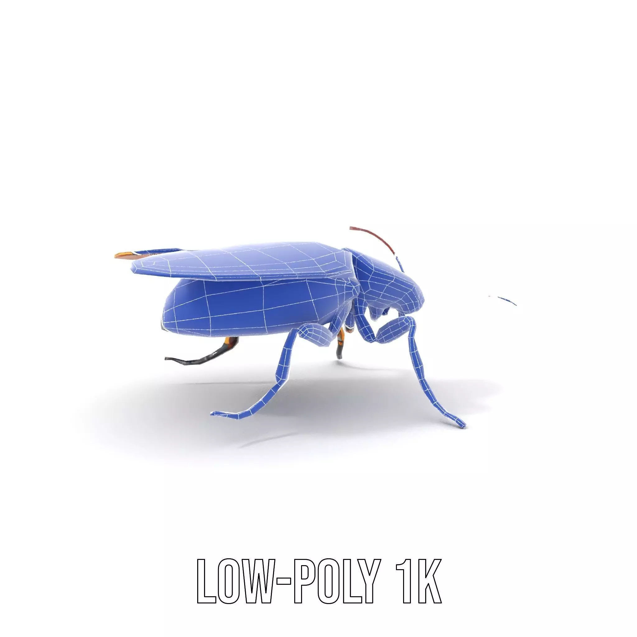 Golden Robo Beetle model pack Low-poly 3D model_30