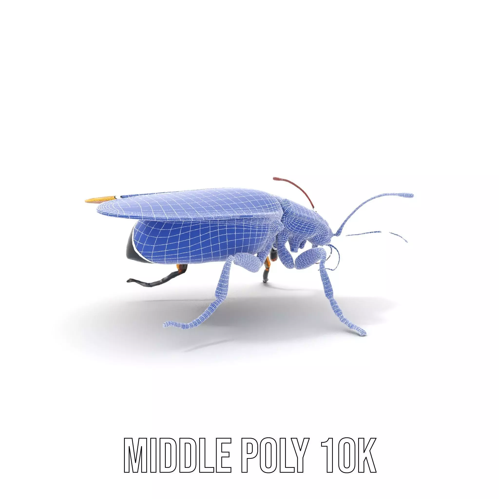 Golden Robo Beetle model pack Low-poly 3D model_11