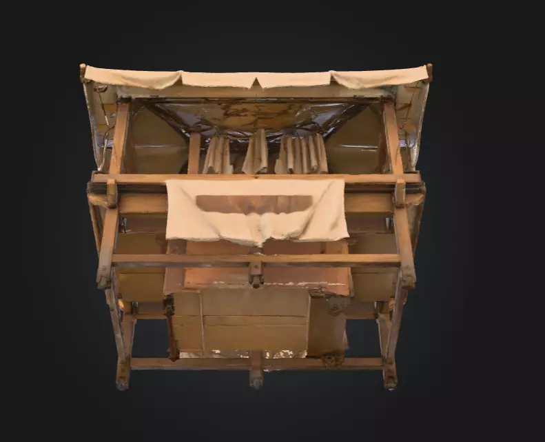 Market Stall Display Low-poly 3D model_6