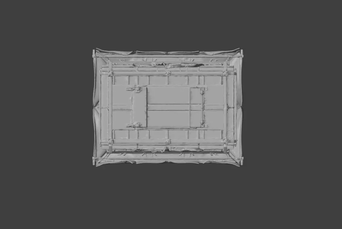 Market Stall Display Low-poly 3D model_20