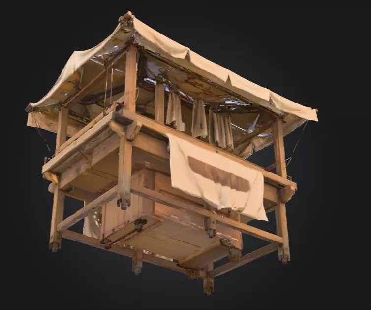 Market Stall Display Low-poly 3D model_11