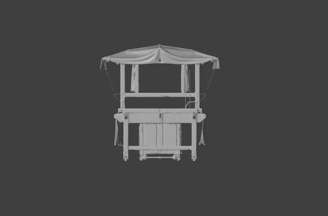 Market Stall Display Low-poly 3D model_19
