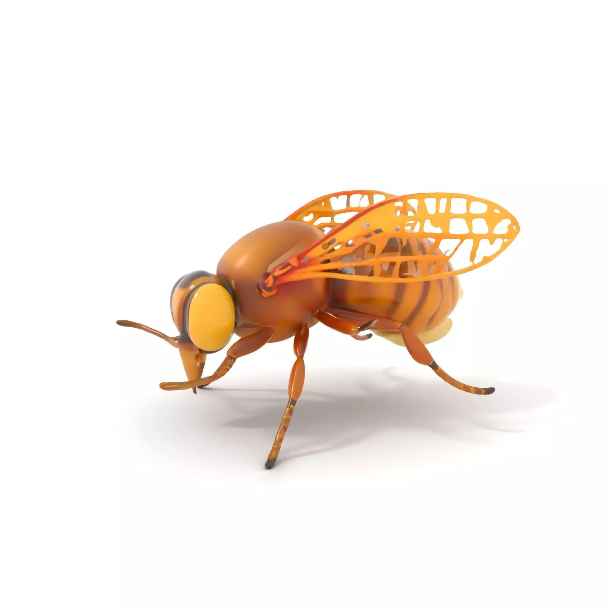 Golden Bee Creature model pack Low-poly 3D model_0